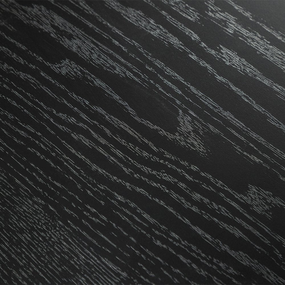 86" Black Wood Double Pedestal Base Oval Dining Table