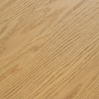 86" Natural Wood Double Pedestal Base Oval Dining Table