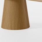 86" Black Wood Double Pedestal Base Oval Dining Table