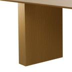 86" Natural Wood Double Pedestal Base Oval Dining Table