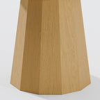 86" Natural Wood Double Pedestal Base Oval Dining Table
