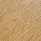 86" Natural Wood Double Pedestal Base Oval Dining Table