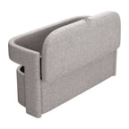 55" Gray Fabric Upholstered Storage Bench With Flip Top