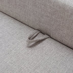 55" Gray Fabric Upholstered Storage Bench With Flip Top