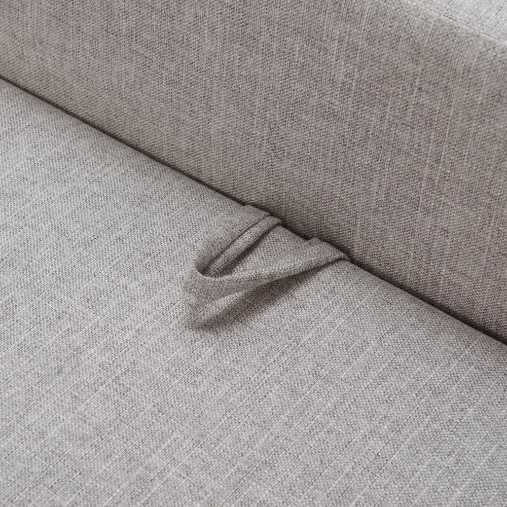55" Gray Fabric Upholstered Storage Bench With Flip Top