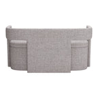 55" Gray Fabric Upholstered Storage Bench With Flip Top