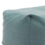 34" Green Olefin Outdoor Pouf Ottoman