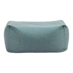 34" Green Olefin Outdoor Pouf Ottoman