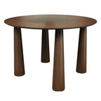 45" Black Wood Round Top Dining Table