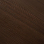 67" Walnut Solid Wood Double Pedestal Base Oval Dining Table