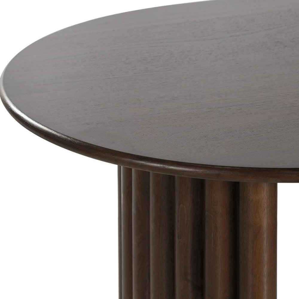 67" Walnut Solid Wood Double Pedestal Base Oval Dining Table