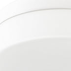 11" Black Metal And Glass Flush Mount Ceiling Light