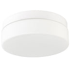 11" Black Metal And Glass Flush Mount Ceiling Light
