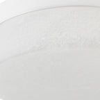 11" Black Metal And Frosted Glass Flush Mount Ceiling Light