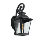 Black Transparent Outdoor Hanging Light With Clear Shades