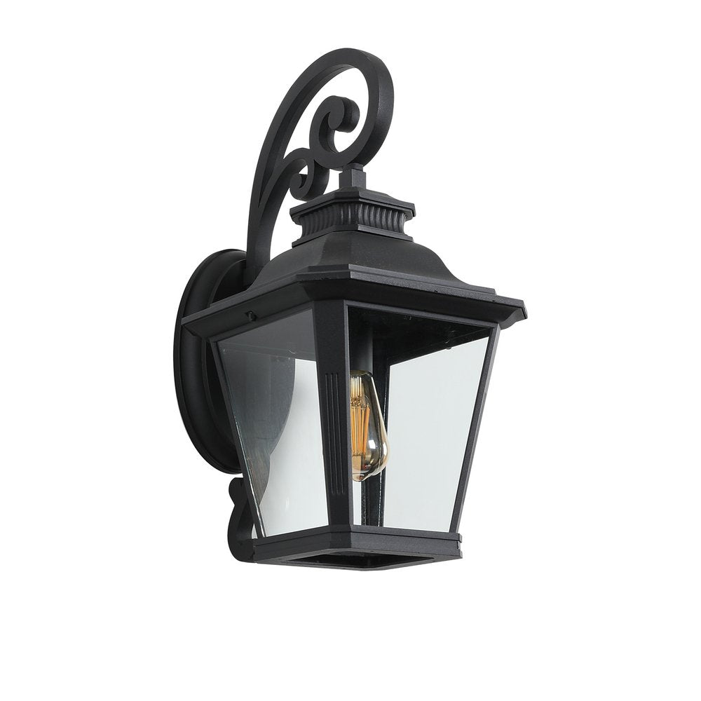 Black Transparent Outdoor Hanging Light With Clear Shades