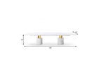 180" White Marble Double Pedestal Base Dining Table