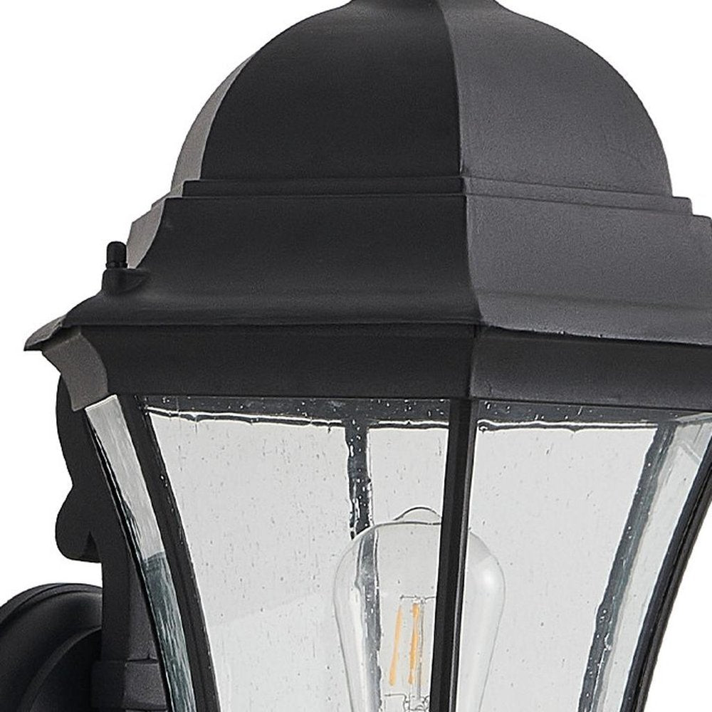 Black Transparent Outdoor Hanging Light With Clear Shades