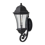 Black Transparent Outdoor Hanging Light With Clear Shades