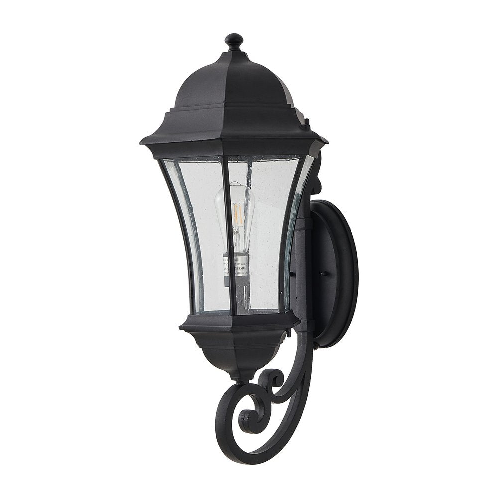 Black Transparent Outdoor Hanging Light With Clear Shades