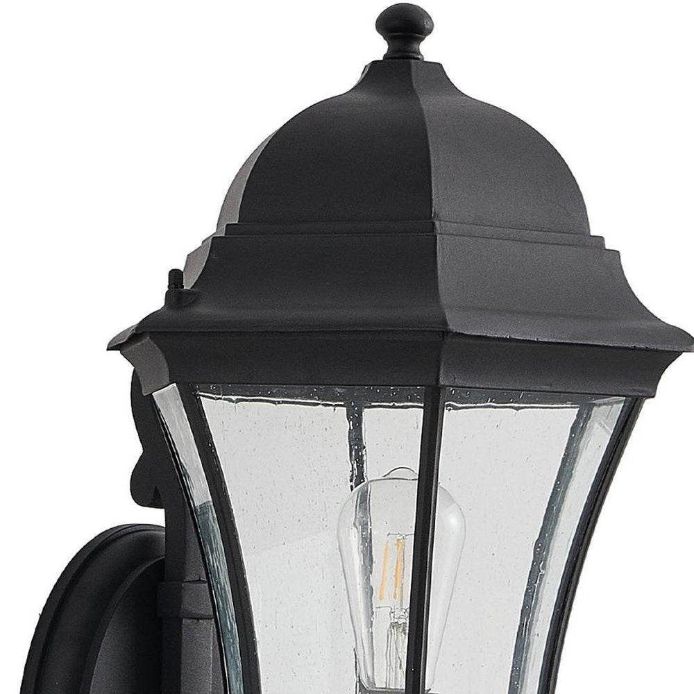 Black Transparent Outdoor Hanging Light With Clear Shades
