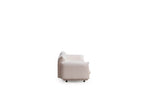 98" White Velvet Sofa
