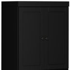 72" White Solid Wood Four Door Pantry Or Storage Closet
