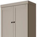 72" Teal Blue Solid Wood Four Door Pantry Or Storage Closet