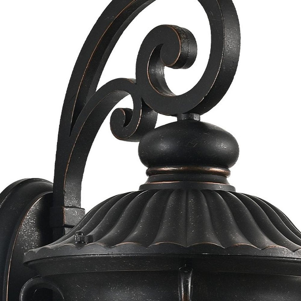 Black Transparent Outdoor Hanging Light With Clear Shades
