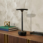 11" Black Round Desk Lamp