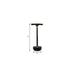 11" Black Round Desk Lamp
