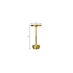11" Gold Round Lamp Base
