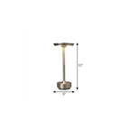 11" Silver Round Table Lamp