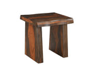 Set of Three Brown Solid Wood Sled Furniture Set