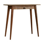 32" Brown Solid Wood Writing Desk