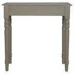 32" Oak and Gray Solid Wood Writing Desk