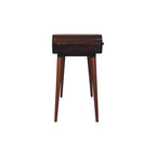 54" Brown Solid Wood Writing Desk With Two Drawers