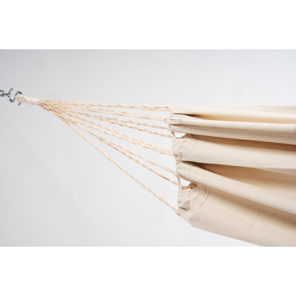 Off White Striped Single Spreader Bar Hammock