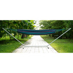 Blue And Purple Striped Single Spreader Bar Hammock