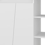 32" White Wood Sideboard With Two Doors