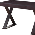 47" Espresso Wood Writing Desk