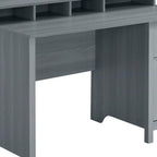 47" Gray Wood Pedestal Writing Desk