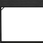 32" Black Wood and Steel Folding Writing Desk