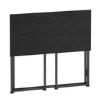 32" Black Wood and Steel Folding Writing Desk