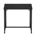32" Black Wood and Steel Folding Writing Desk