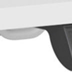 Adjustable White Wood and Steel Standing Desk