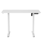 Adjustable White Wood and Steel Standing Desk