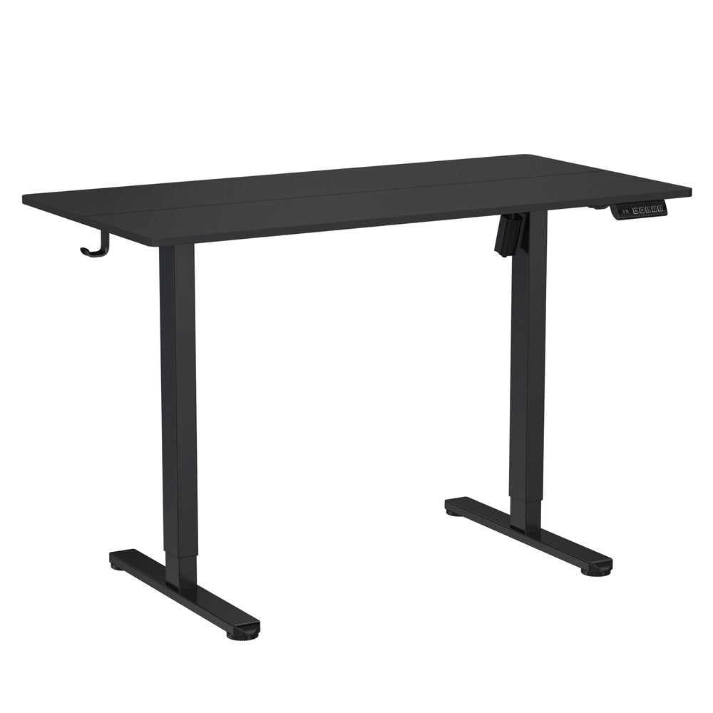 Adjustable Black Wood and Steel Standing Desk