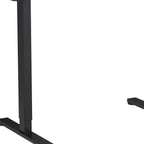 Adjustable Black Wood and Steel Standing Desk