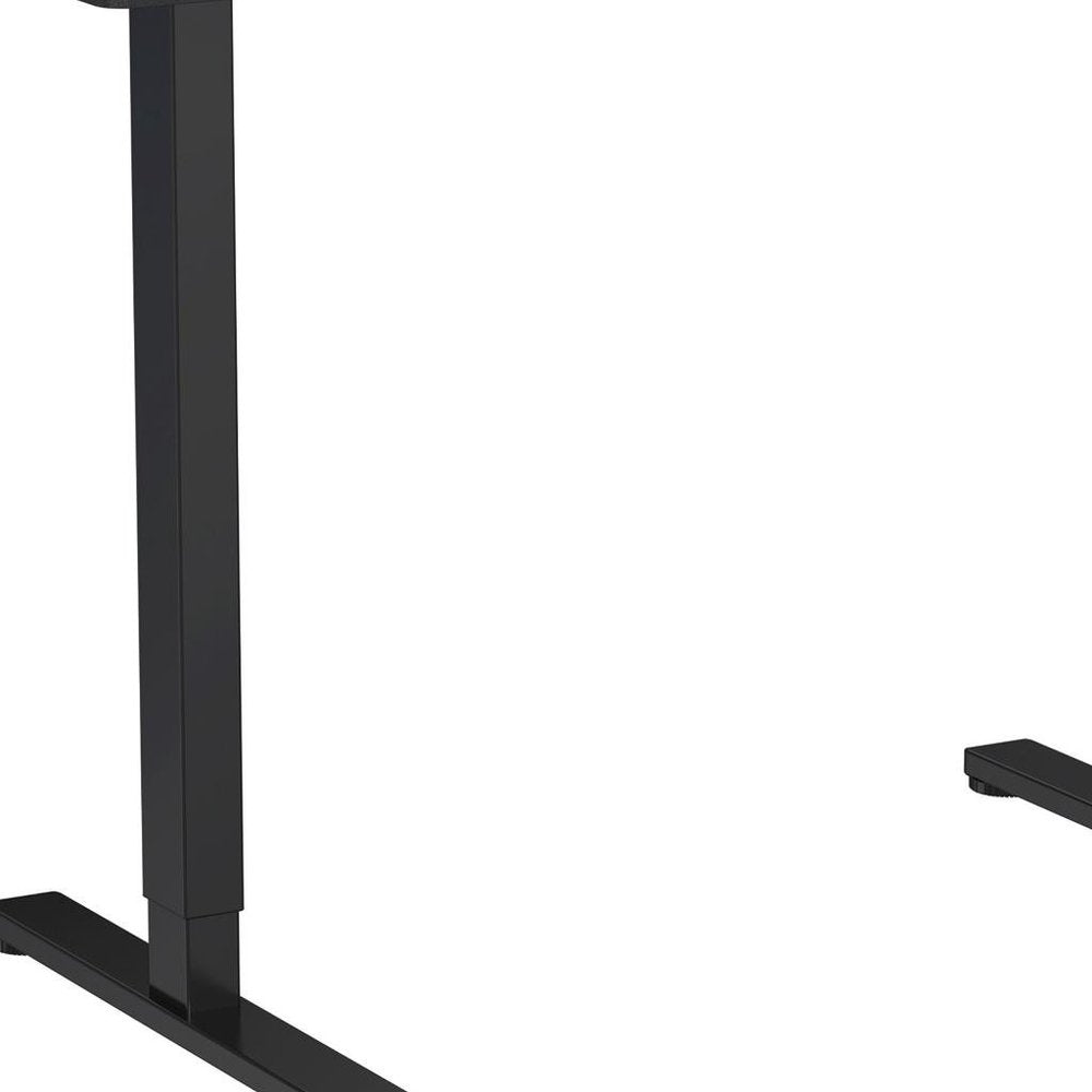 Adjustable Black Wood and Steel Standing Desk